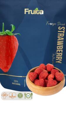 Bütün Çilek - Dondurularak Kurutulmuş - Kuru Meyve Cipsi - Freeze Dried Strawberry 15gr - 1