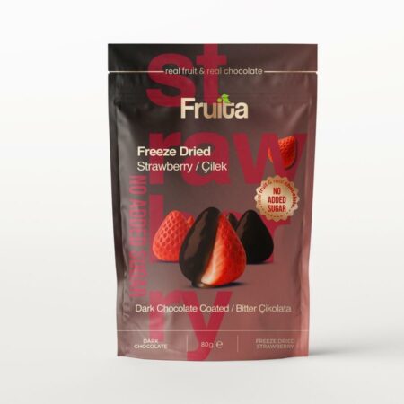 NO SUGAR ADDED BITTER CHOCOLATE COATED FREEZE DRIED STRAWBERRY